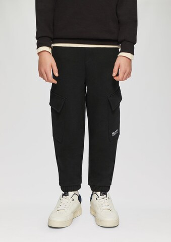 s.Oliver Tapered Pants in Black: front