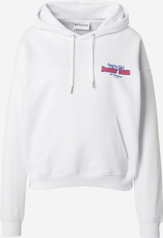 On Vacation Club Sweatshirt 'Après Ski' in White: front