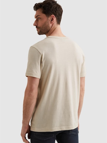 Maglietta 'T-shirt with jacquard stripe pattern' di PME Legend in beige