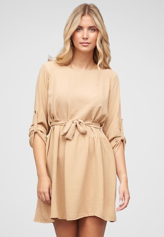 Cloud5ive Kleid in Beige: Vorderseite