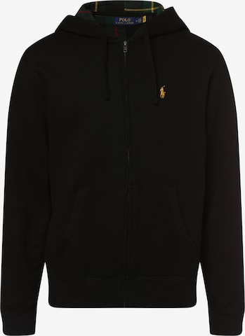 Polo Ralph Lauren Sweatjacke in Schwarz: predná strana