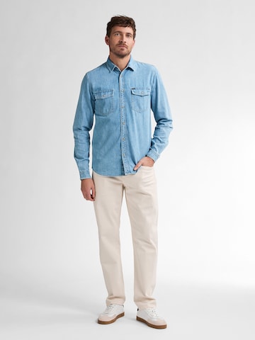 Petrol Industries Regular fit Button Up Shirt 'Pelicancrest' in Blue