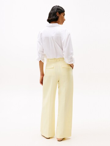 Wide Leg Pantalon à pince TOMMY HILFIGER en beige