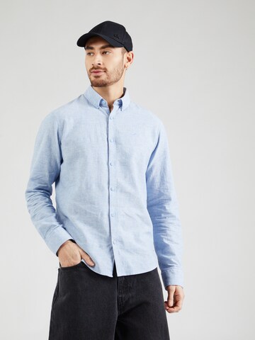 INDICODE JEANS - Ajuste regular Camisa 'Vento' en azul: frente