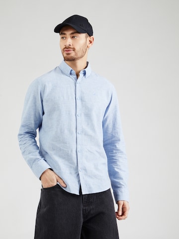 INDICODE JEANS Regular fit Button Up Shirt 'Vento' in Blue: front