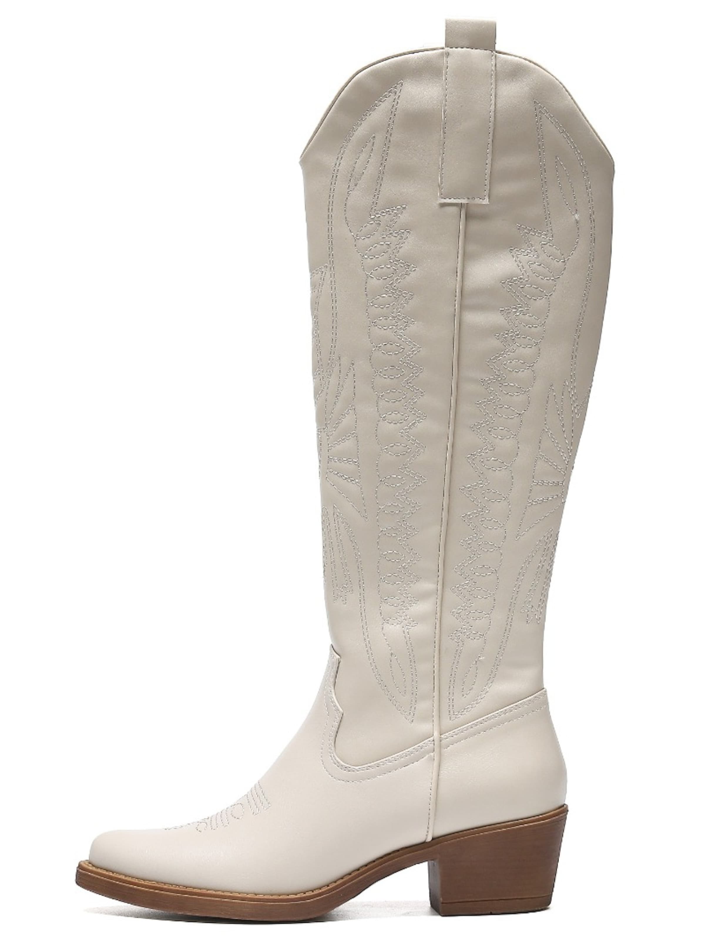 Bottes de cowboy Smile Favorites en beige : devant