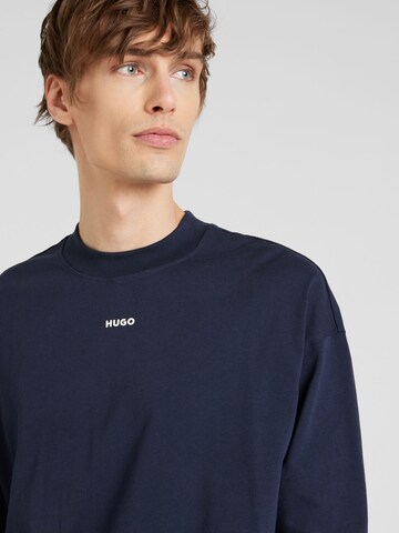 HUGO Sweatshirt 'Daposo' in Blauw