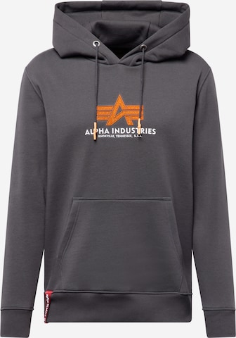ALPHA INDUSTRIES Sweatshirt in Grey: front