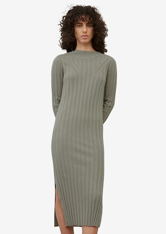 Marc O'Polo Knitted dress in Green: front