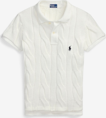 Pull-over Polo Ralph Lauren en blanc : devant