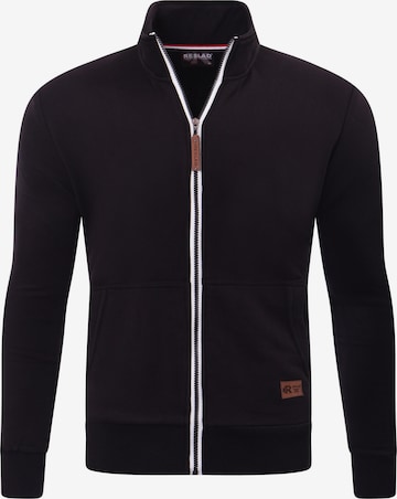 Reslad Sweatjacke 'RS1015' in Schwarz: Vorderseite