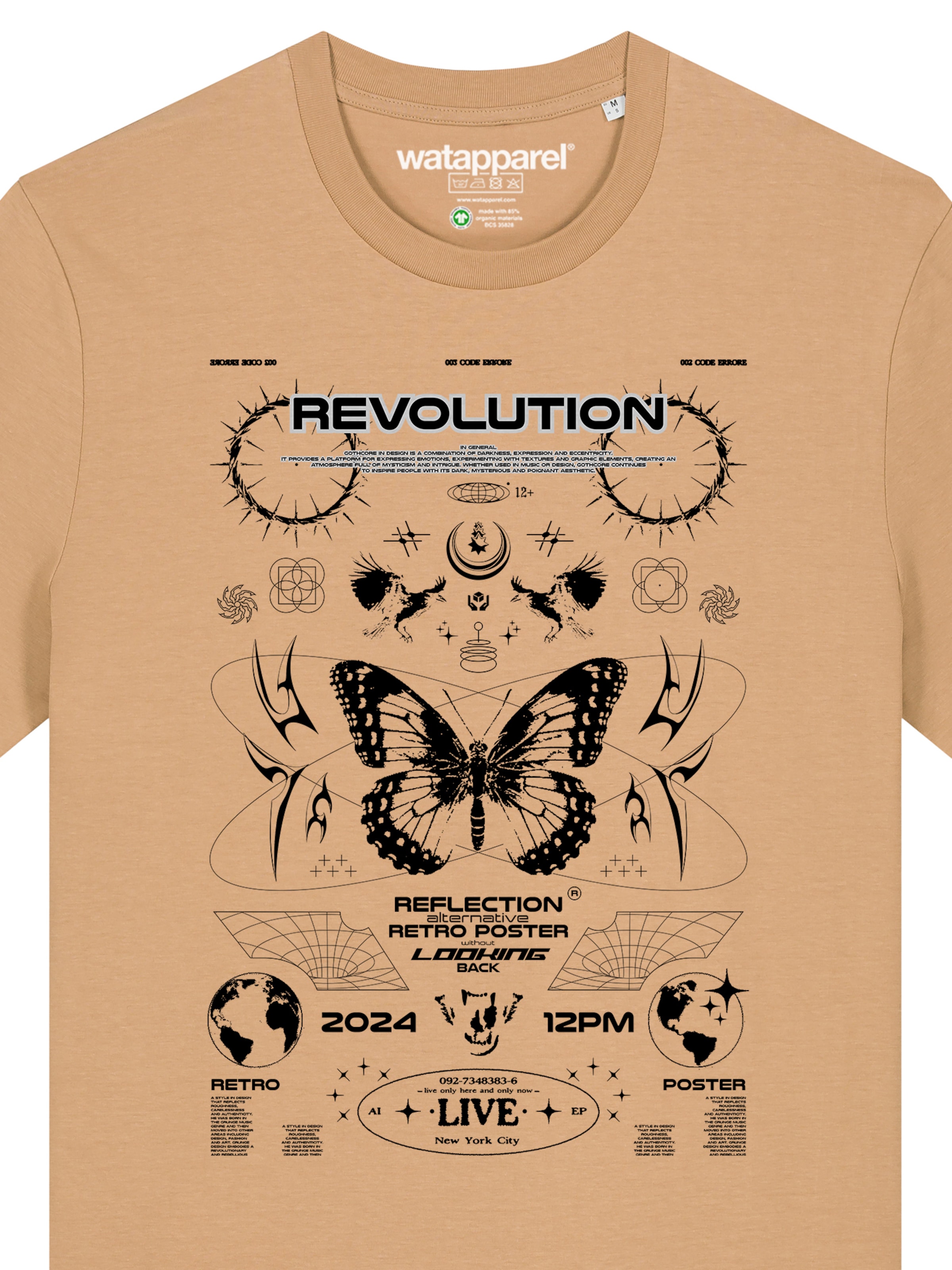 Watapparel Shirt 'Revolution' in Beige