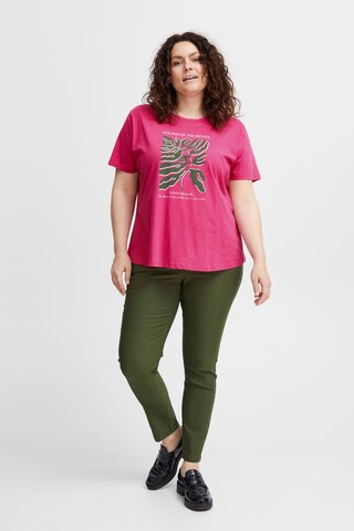 T-shirt 'Petta' Fransa Curve en rose