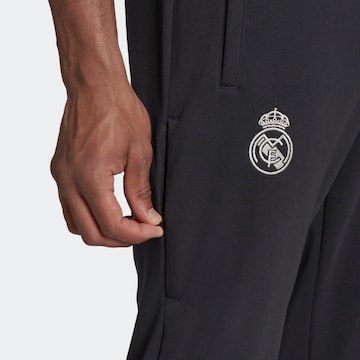 ADIDAS PERFORMANCE Tapered Sporthose 'Real Madrid' in Schwarz