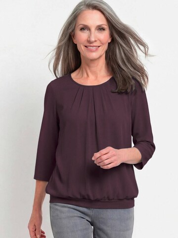 Goldner Bluse in Lila: Vorderseite