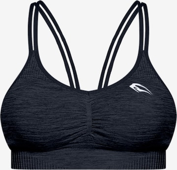 Smilodox Sports Bra 'Glow' in Black: front