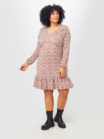 ABOUT YOU Curvy Jurk 'Mele' in Bruin: voorkant