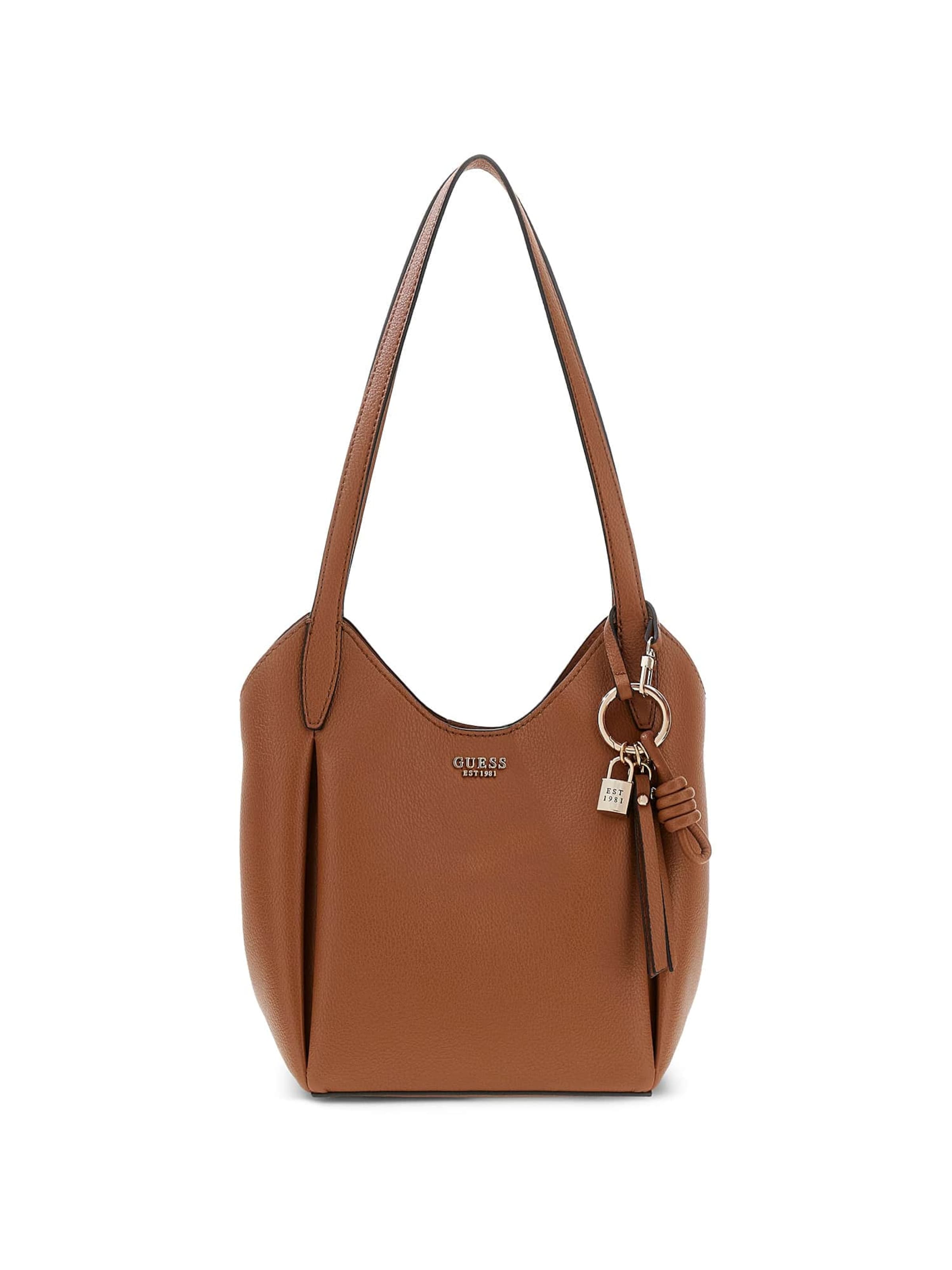 GUESS Schultertasche 'Melody' in Braun: Vorderseite