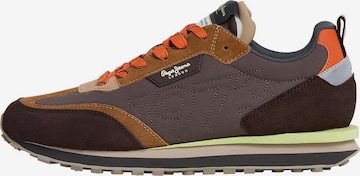 Pepe Jeans Sneakers laag 'Foster Connected' in Bruin: voorkant