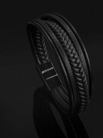Bracelet 'Braid' SERASAR en noir