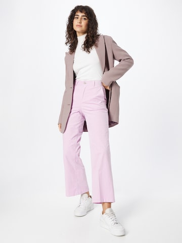 LMTD Loose fit Trousers with creases in Purple