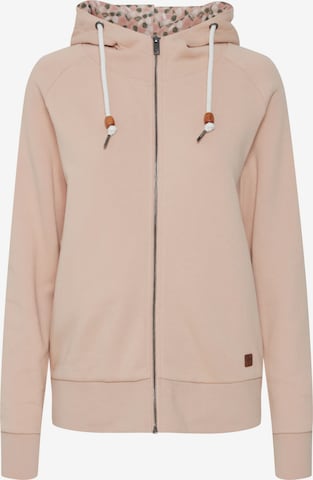 Oxmo Zip-Up Hoodie in Pink: front