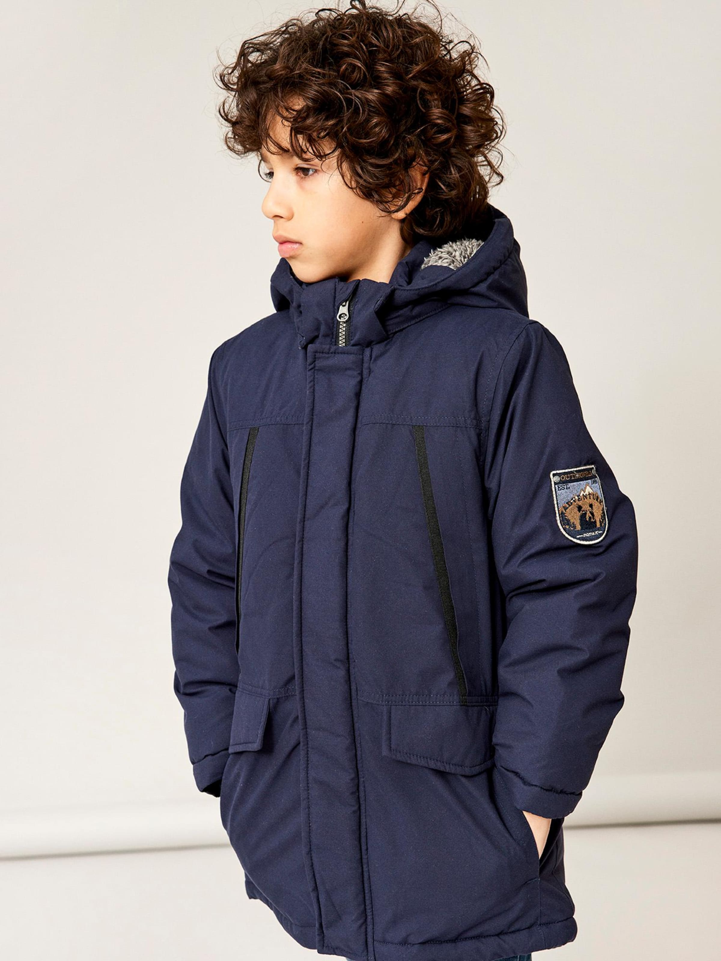 Navy blue sales winter jacket