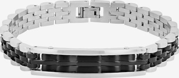 Akzent Bracelet 'Matej, silberfarbig, langlebig' in Black: front