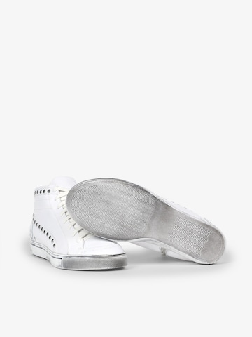 Scalpers High-Top Sneakers in White