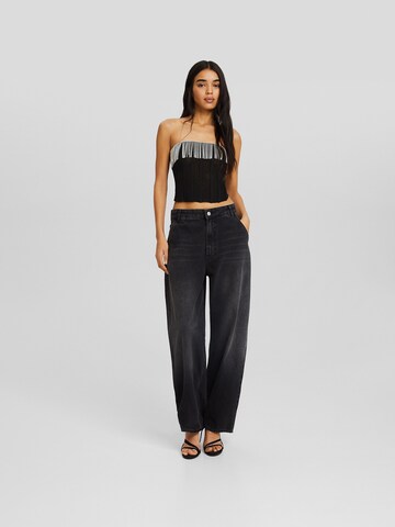 Bershka Top in Zwart