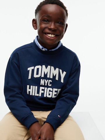 mėlyna TOMMY HILFIGER Megztinis be užsegimo 'BRAND LOVE'