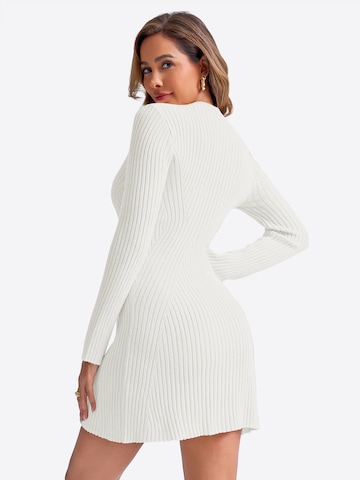 Imily Bela - Vestido de punto en blanco: atrás