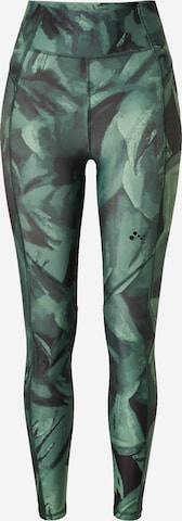 ONLY PLAY Skinny Workout Pants in Green: front