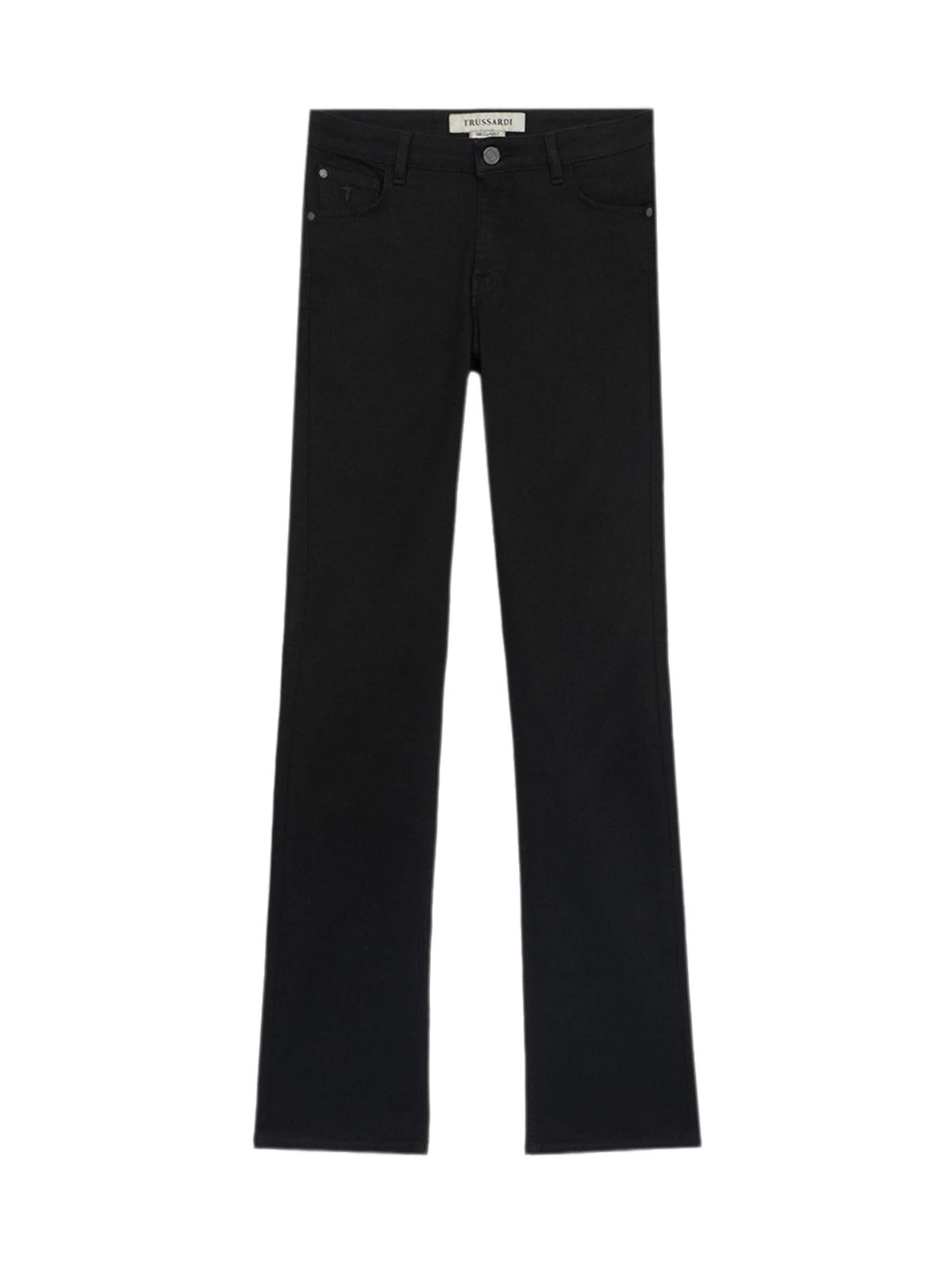 Trussardi - regular Vaquero en negro: frente
