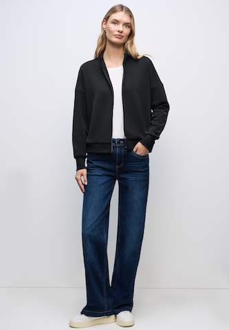 STREET ONE Sweatjacke in Schwarz