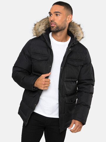 Threadbare Winterjas 'Carberry' in Zwart