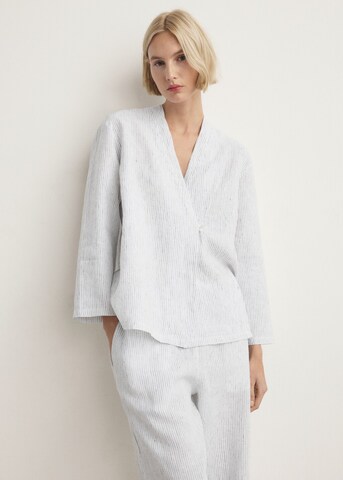 MANGO Pajama Pants 'Geraldin' in White