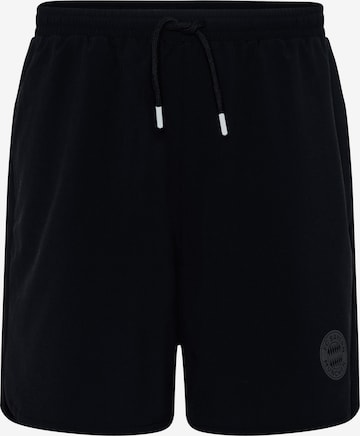 FC BAYERN MÜNCHEN Regular Workout Pants in Black: front