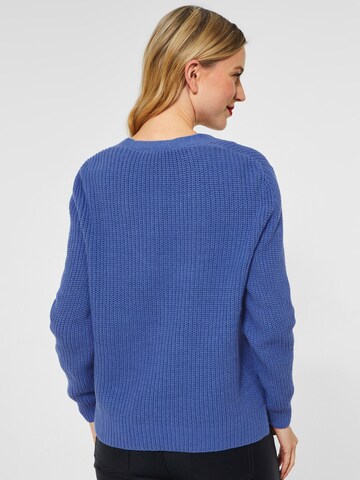 STREET ONE Knit Cardigan in Blue