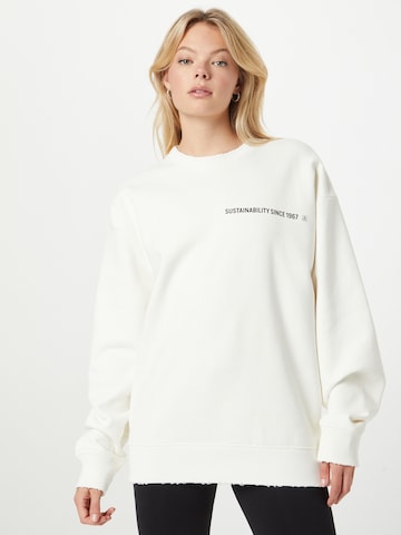 Marc O'Polo Sweatshirt in White: front