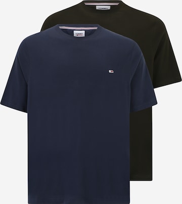 Tommy Jeans Plus Shirt in Blauw: voorkant