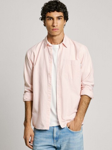 Pepe Jeans Regular fit Overhemd 'Matthew' in Oranje: voorkant