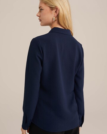 WE Fashion Bluse in Blau
