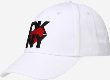 Casquette DKNY en blanc : devant