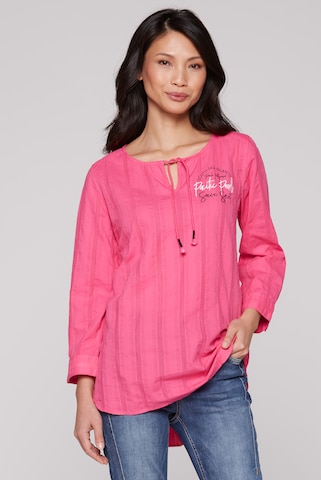 Soccx Blouse in Pink: front