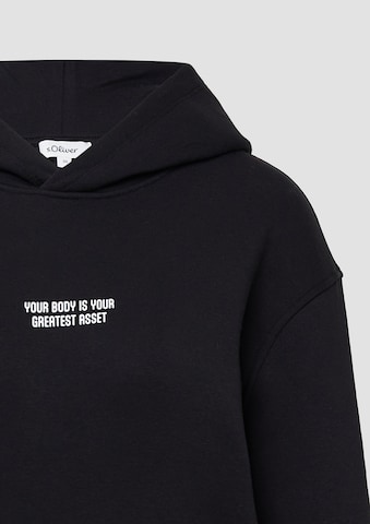 s.Oliver Sweatshirt in Zwart