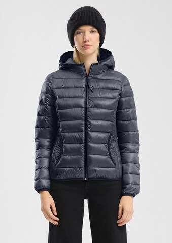 QS Between-season jacket in Blue: front