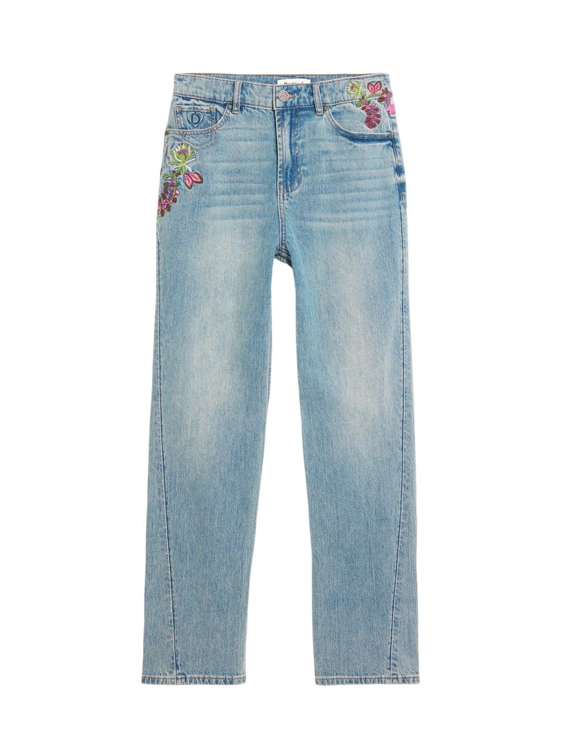 Desigual - Slimfit Vaquero 'FLORA 26SWDD30' en azul