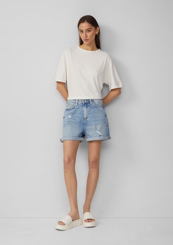 QS Loosefit Shorts in Blau