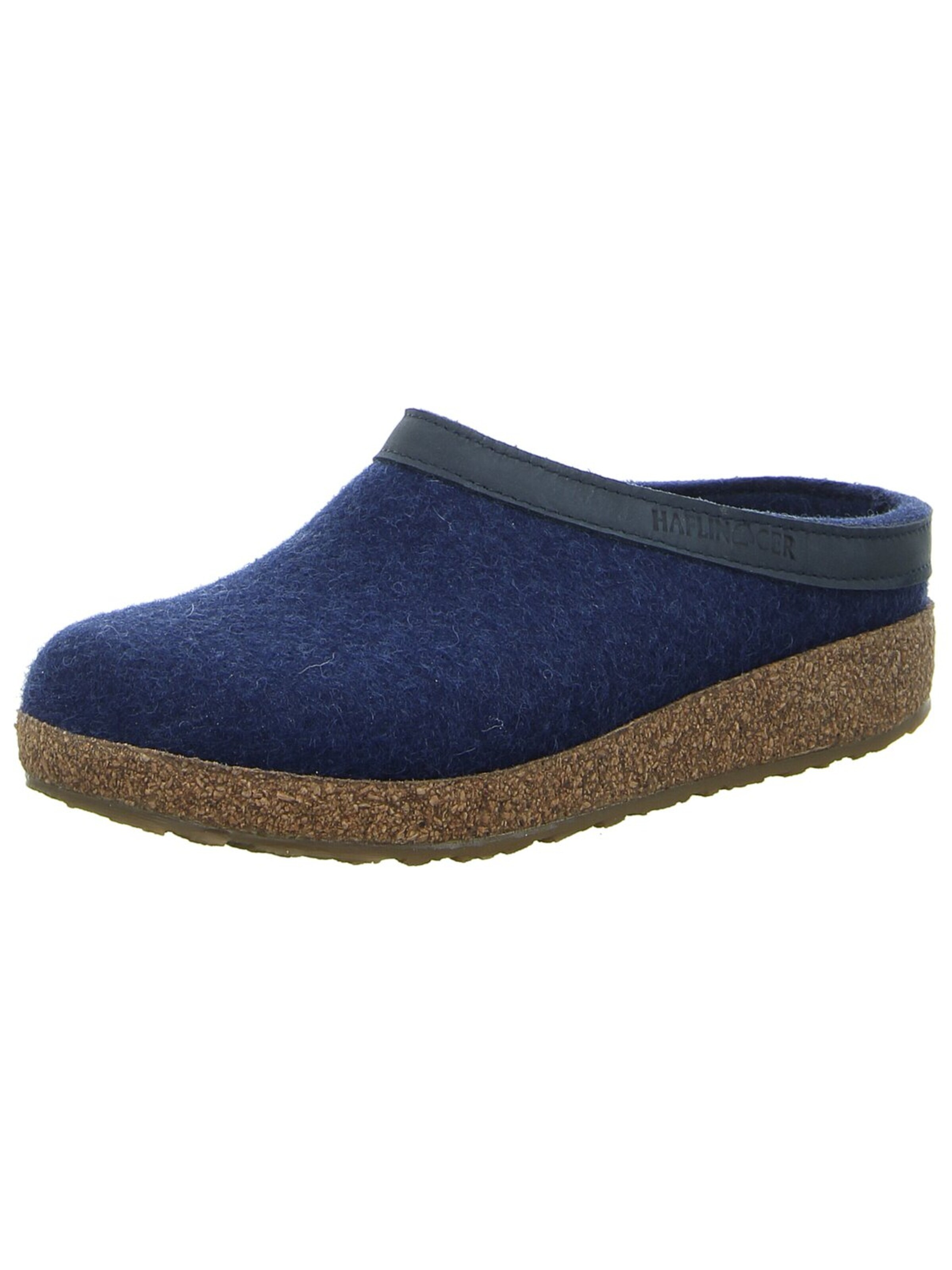 HAFLINGER Hausschuh 'Torben' in Blau: Vorderseite